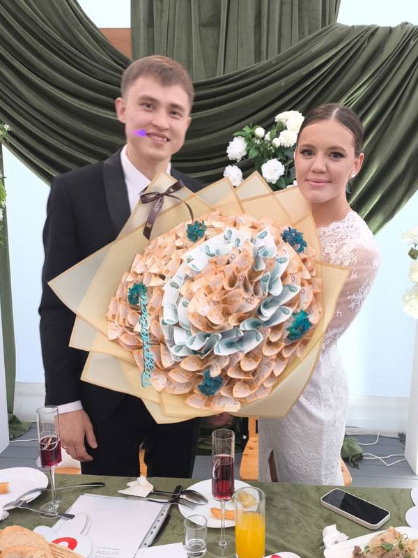 Фото Букет из настоящих денег #2