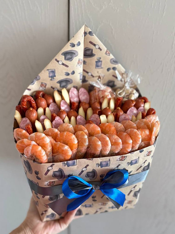 Фото Конверт из креветок и закусок