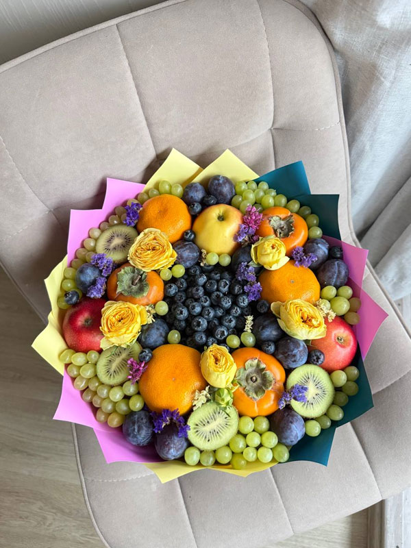 Фото Букет фруктовый «Синеглазка»