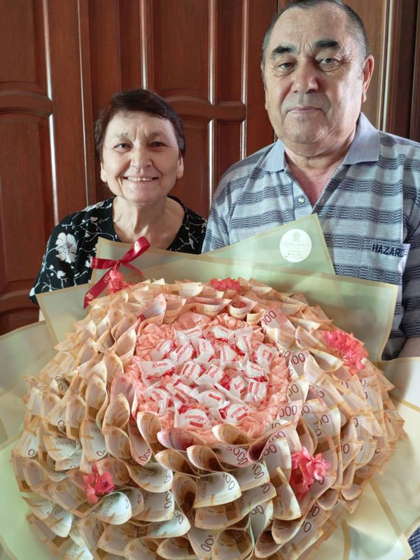 Фото Денежный букет на годовщину